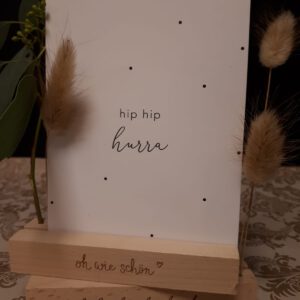 Spruchkarte Hip Hip Hurra